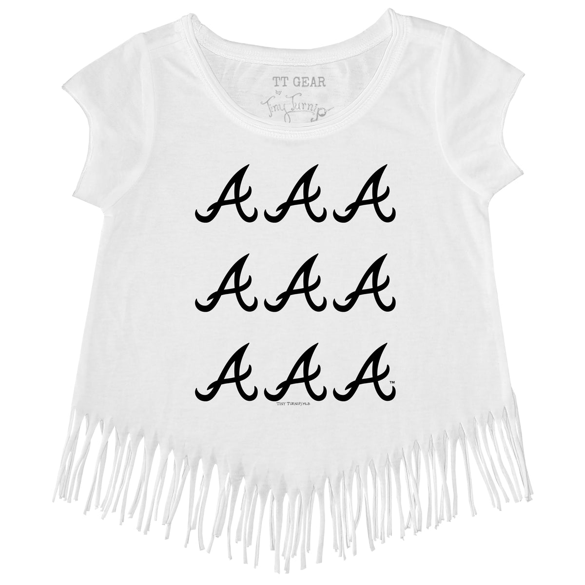 Atlanta Braves Logo Grid Fringe Tee