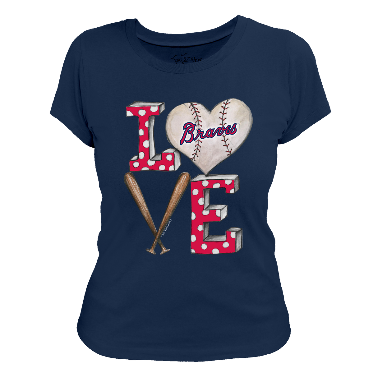 Atlanta Braves Baseball LOVE Tee Shirt