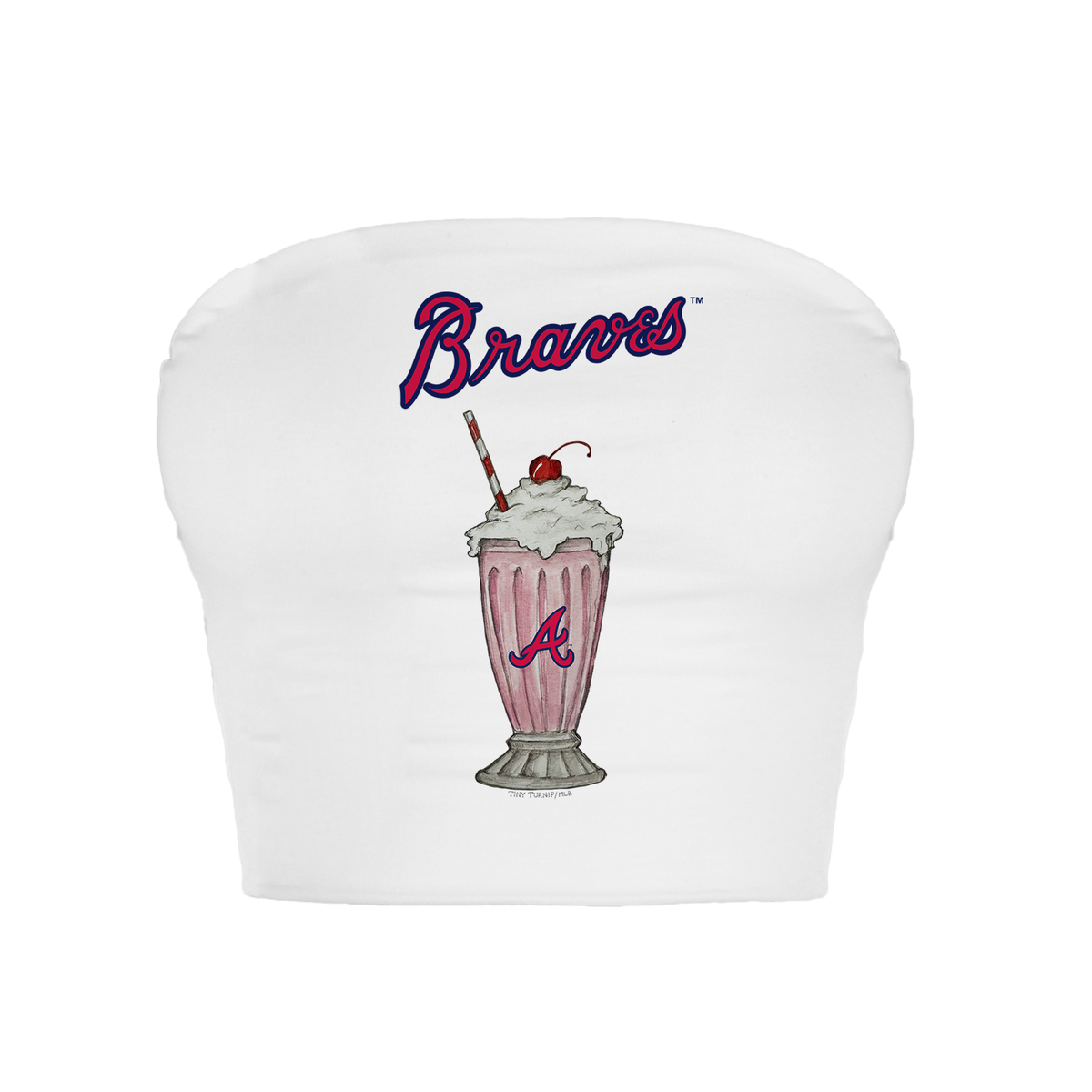 Atlanta Braves Milkshake Crop Tube Top