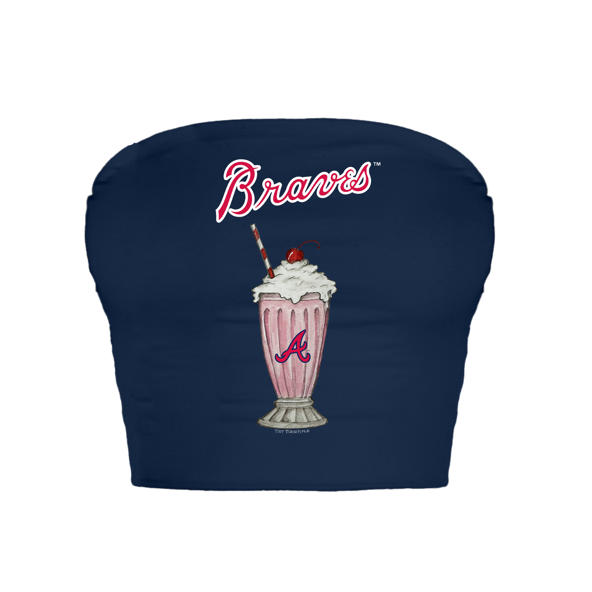 Atlanta Braves Milkshake Crop Tube Top