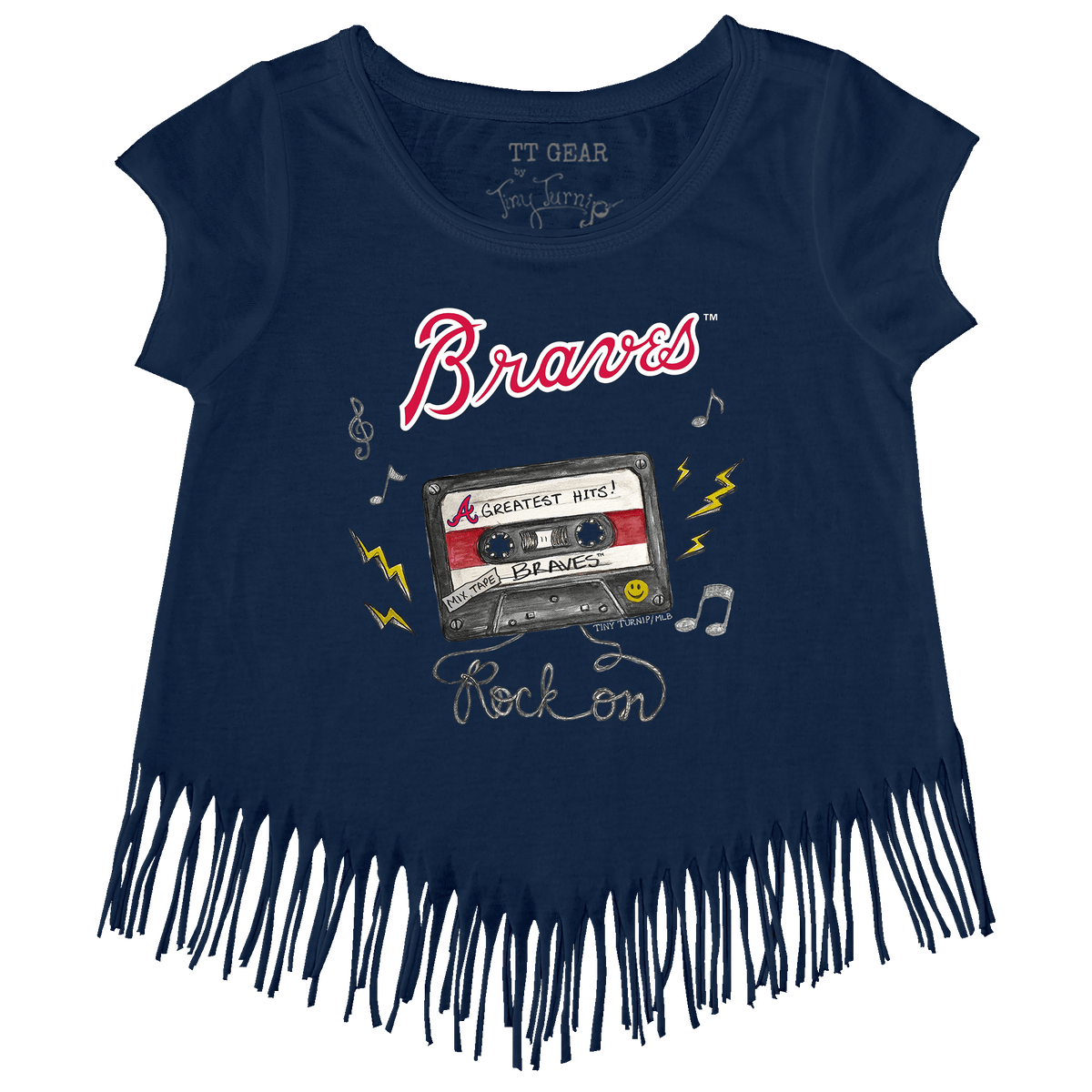 Atlanta Braves Mixtape Fringe Tee - Tiny Turnip