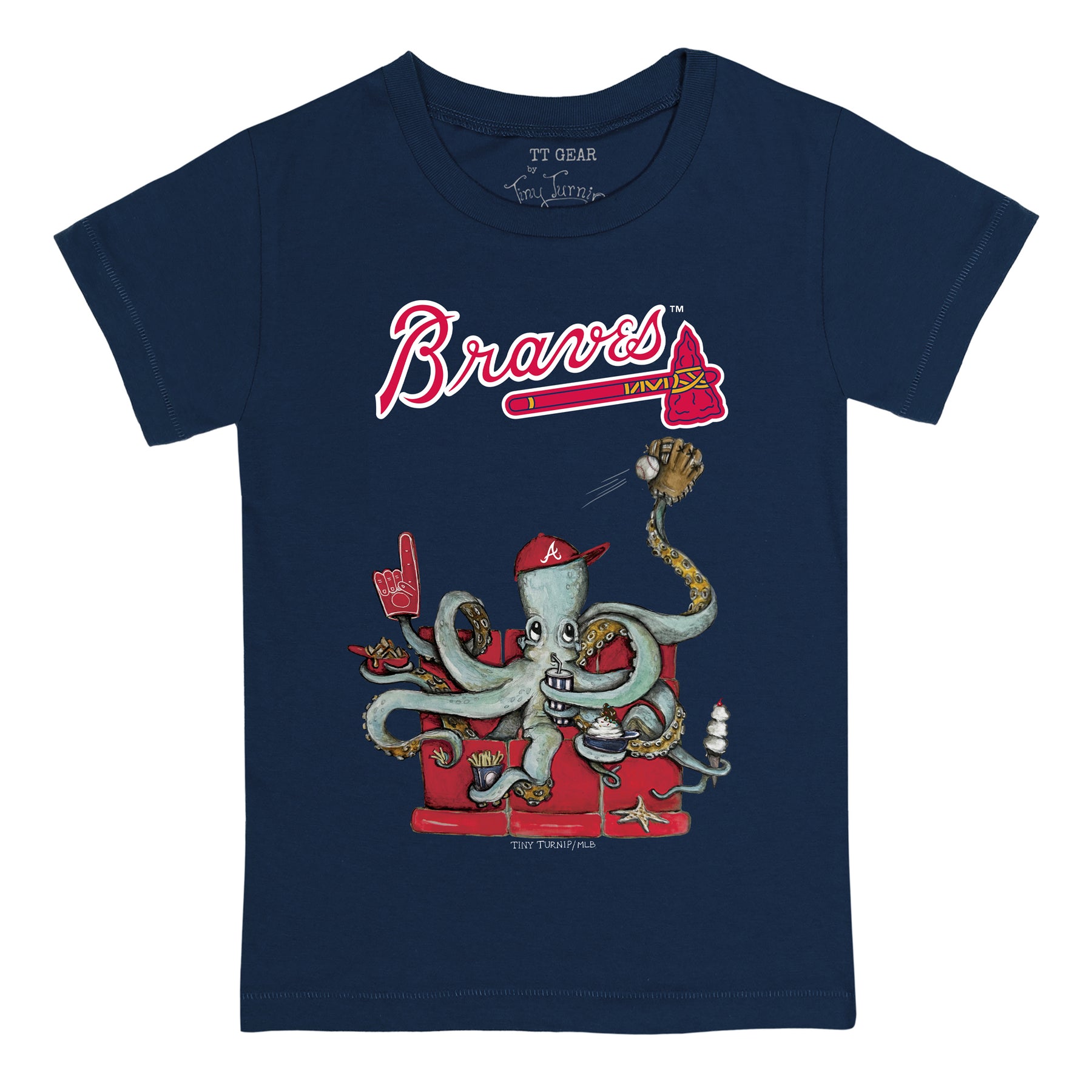 Atlanta Braves Octopus Tee Shirt