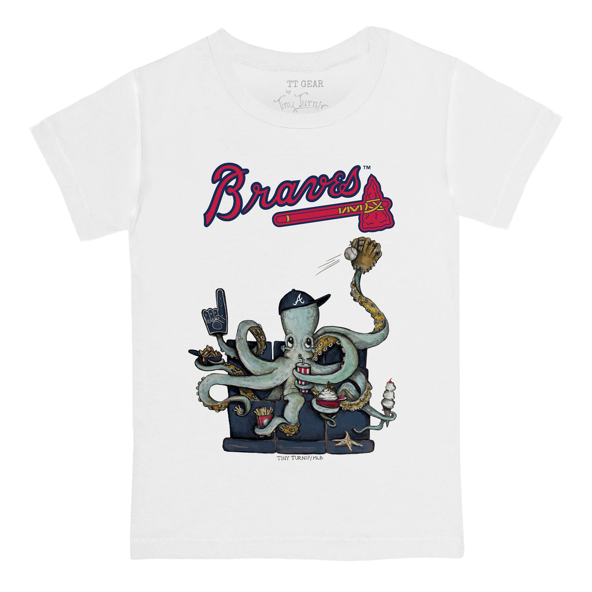 Atlanta Braves Octopus Tee Shirt