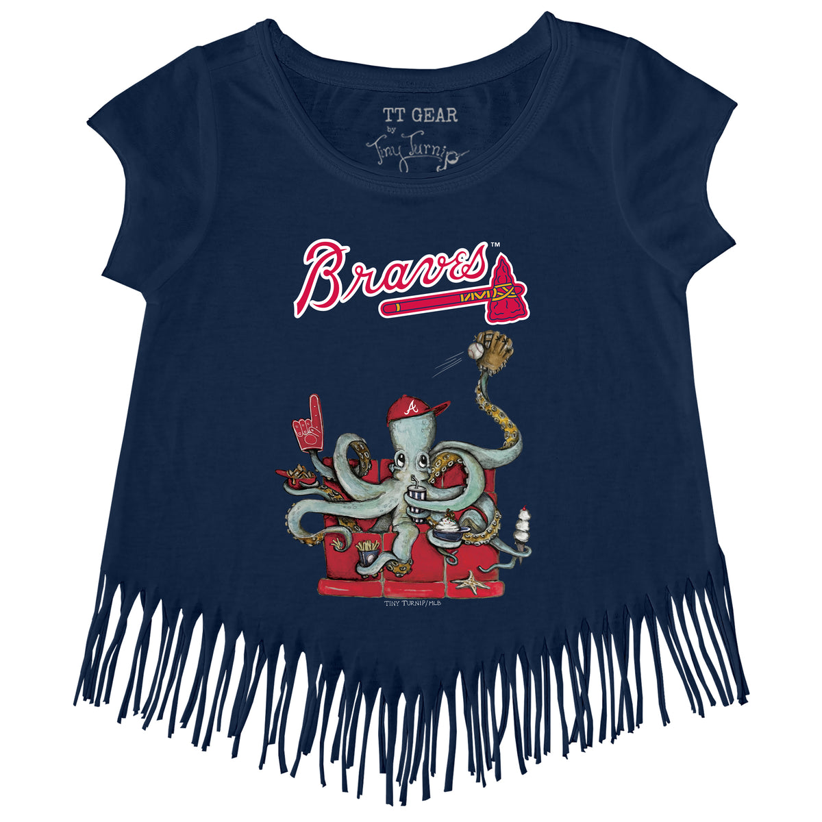 Atlanta Braves Octopus Fringe Tee