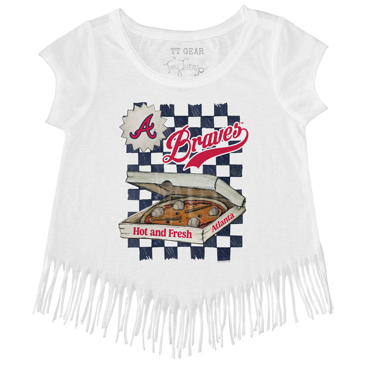 Atlanta Braves Pizza Fringe Tee