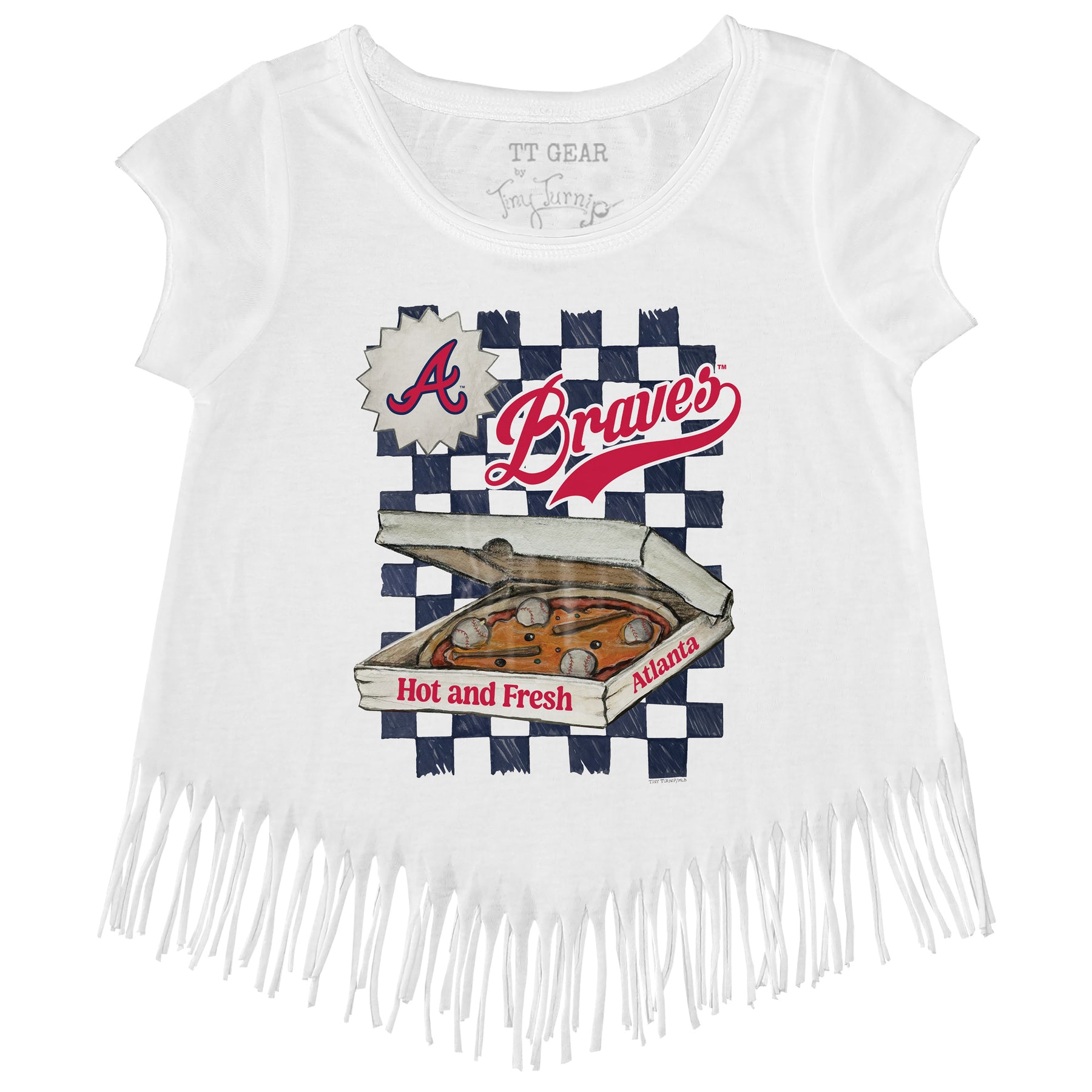 Atlanta Braves Pizza Fringe Tee