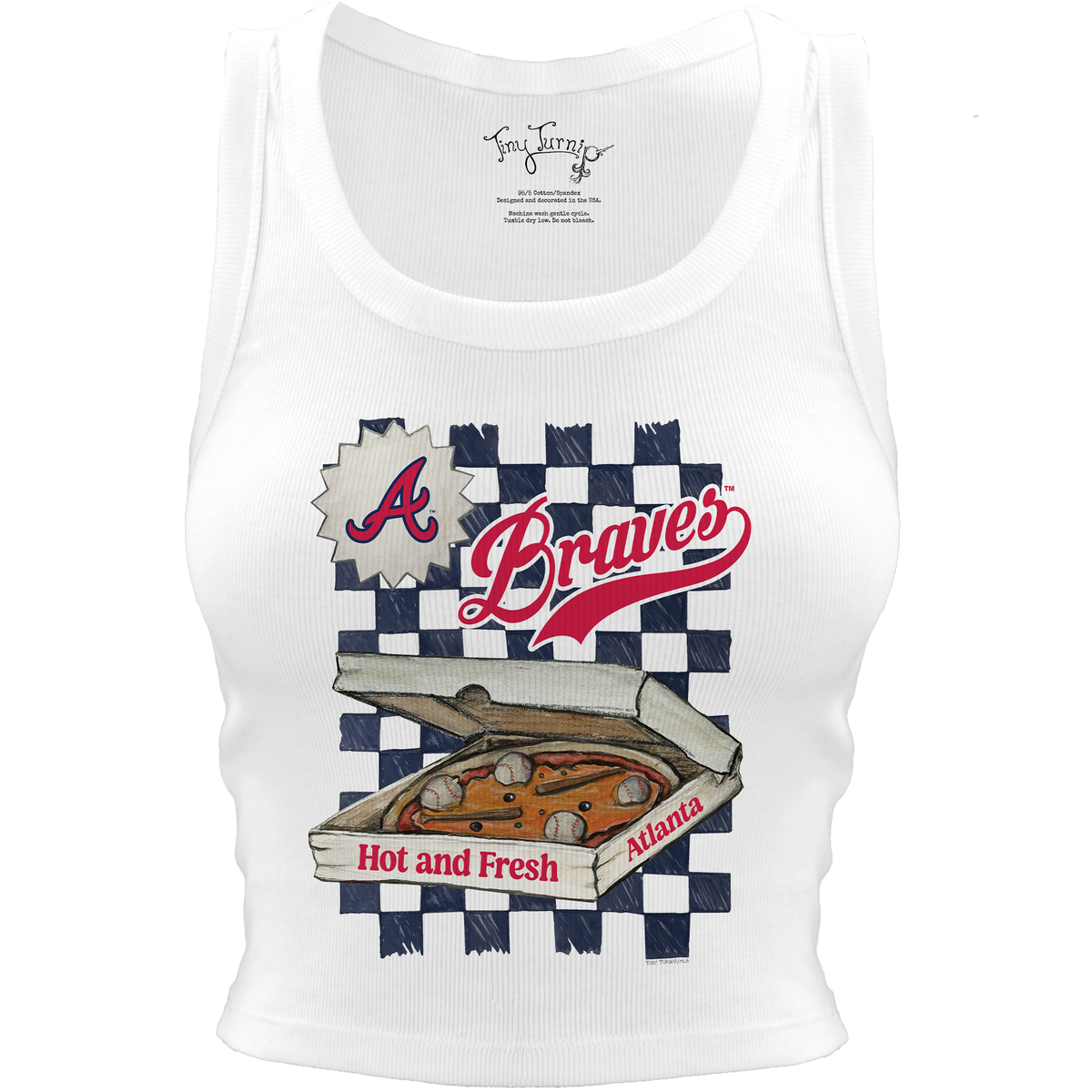 Atlanta Braves Pizza Crop Tank