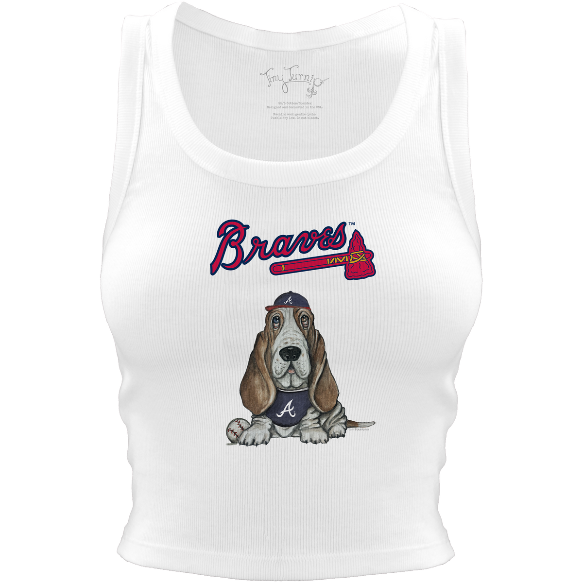 Atlanta Braves Puddy Crop Tank - Tiny Turnip
