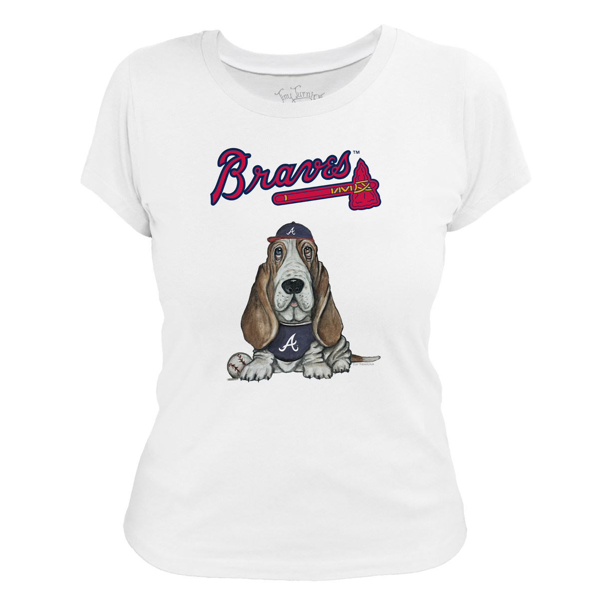 Atlanta Braves Puddy Women's Tee Shirt - Tiny Turnip