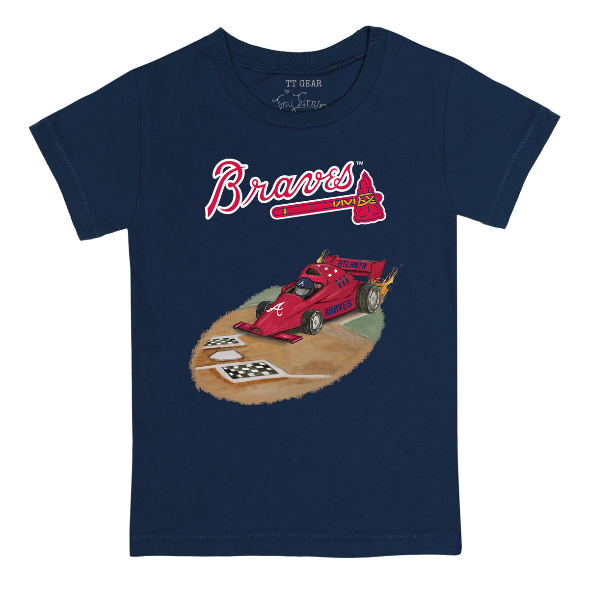 Atlanta Braves Race Car Tee Shirt