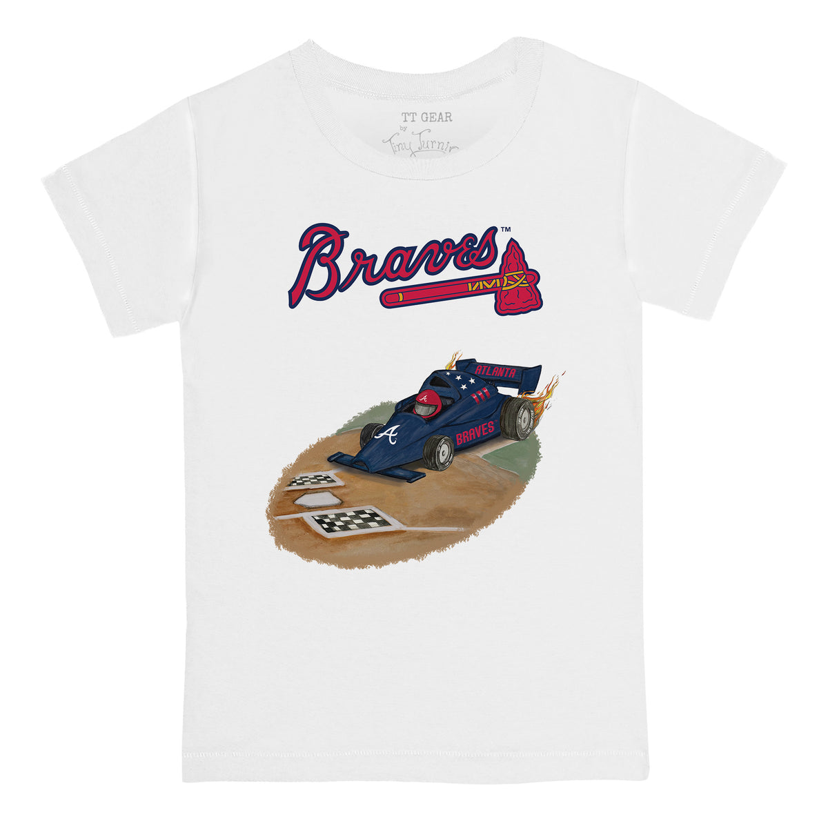 Atlanta Braves Race Car Tee Shirt