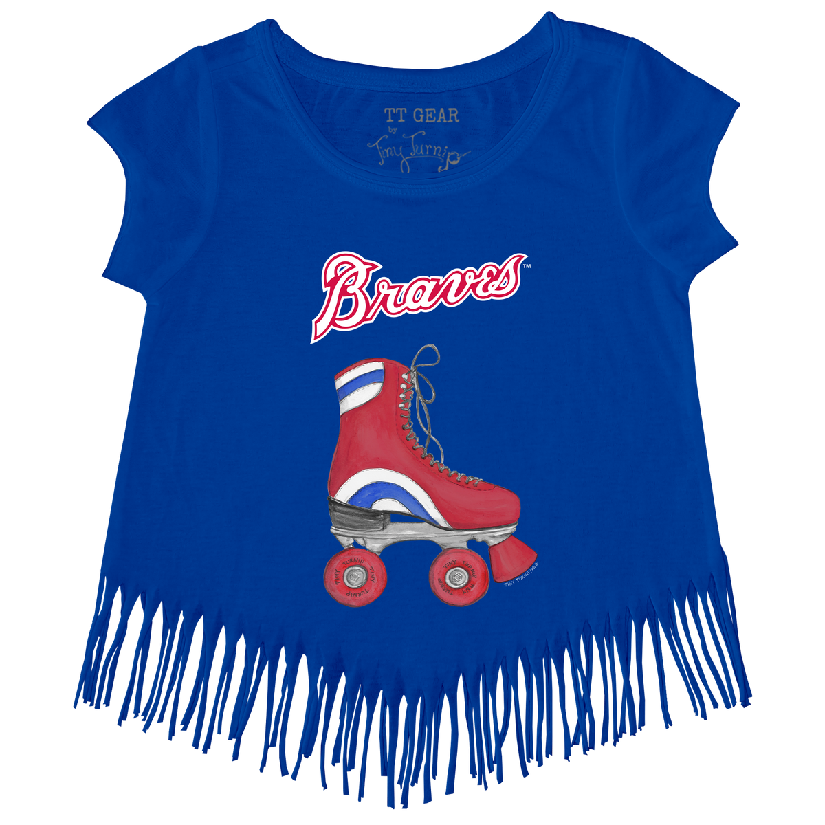 Atlanta Braves Retro Skate Fringe Tee