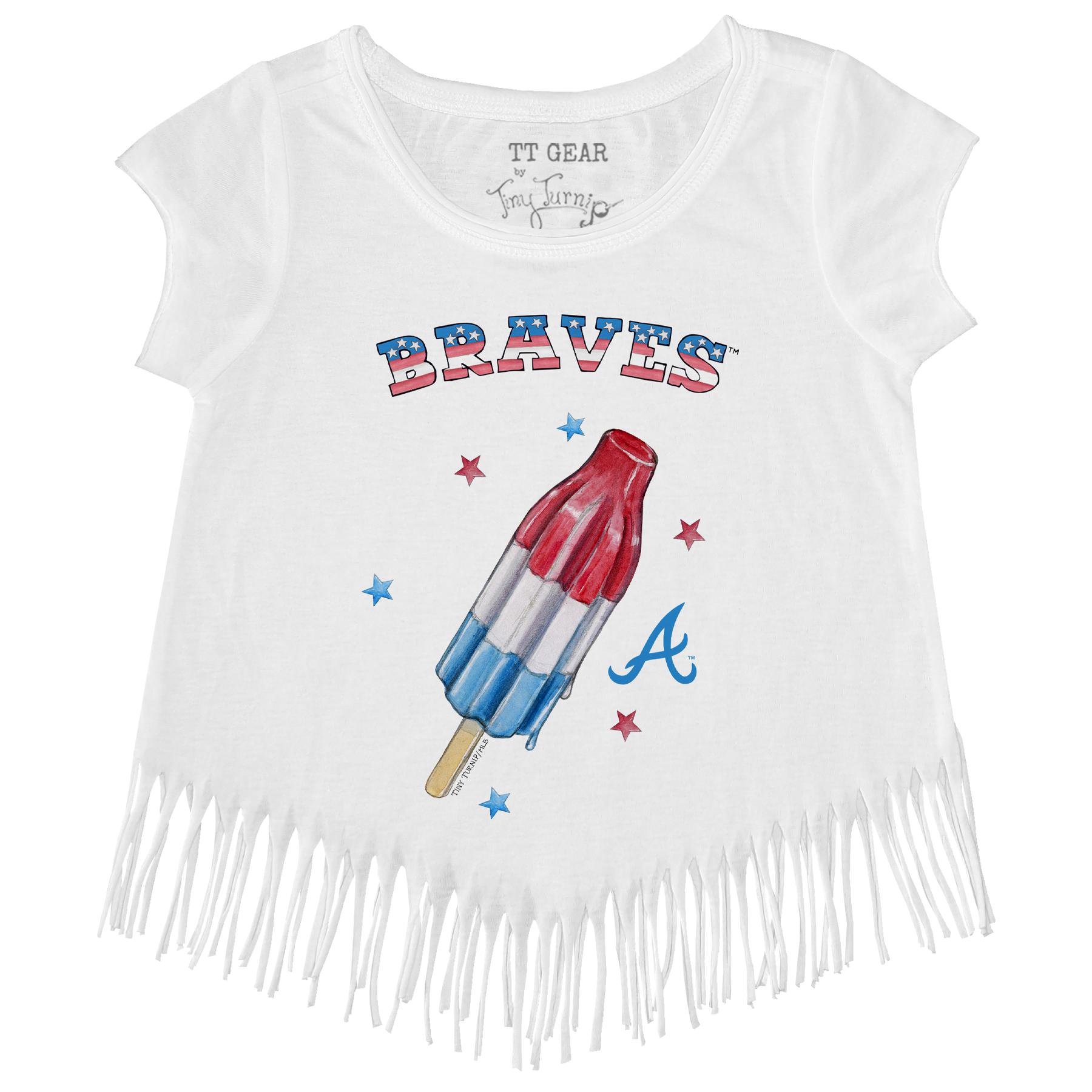 Atlanta Braves Rocket Pop Fringe Tee