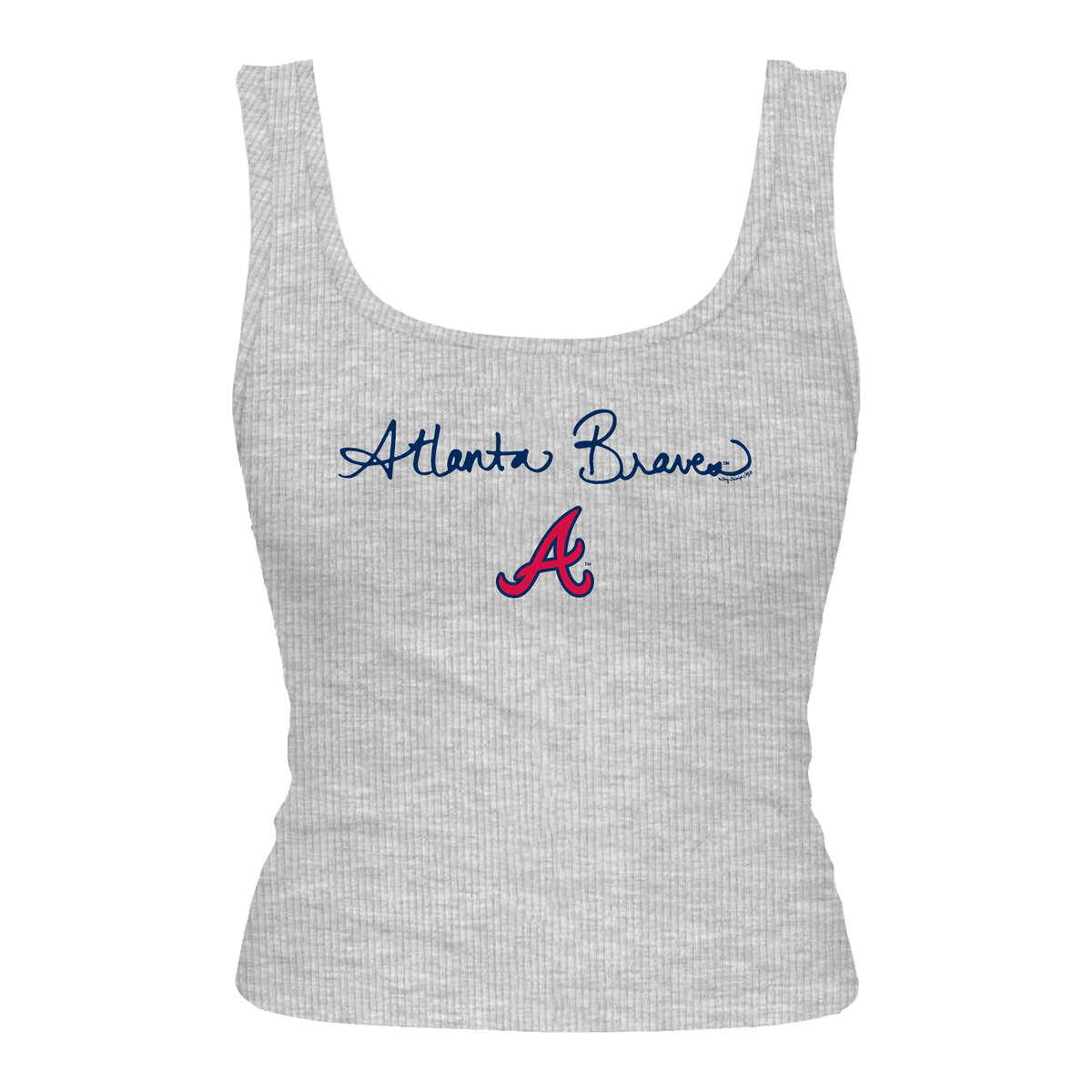 Atlanta Braves Logo Script Emmy Tank