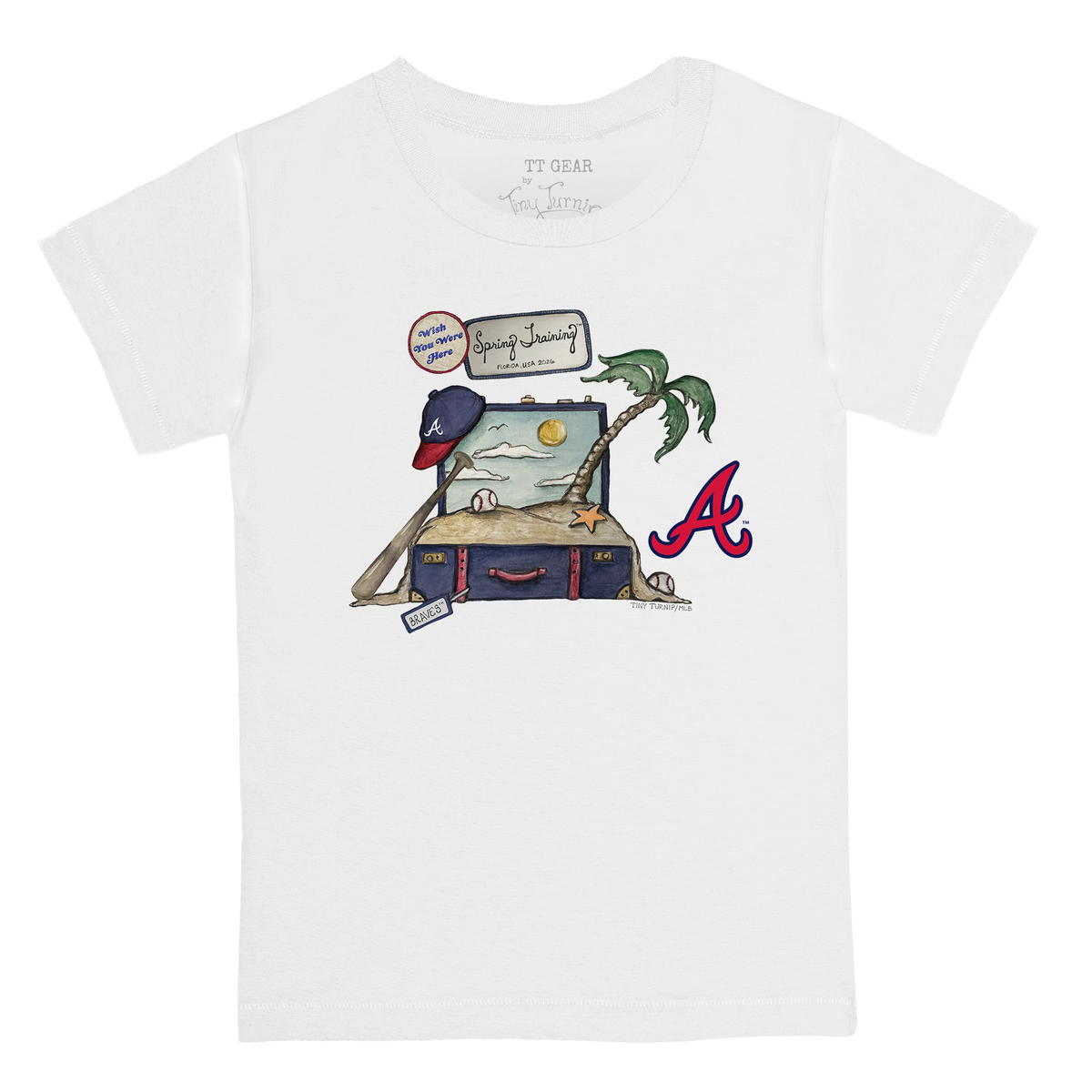 Atlanta Braves Spring Training 2026 Kid's Tee Shirt - Tiny Turnip