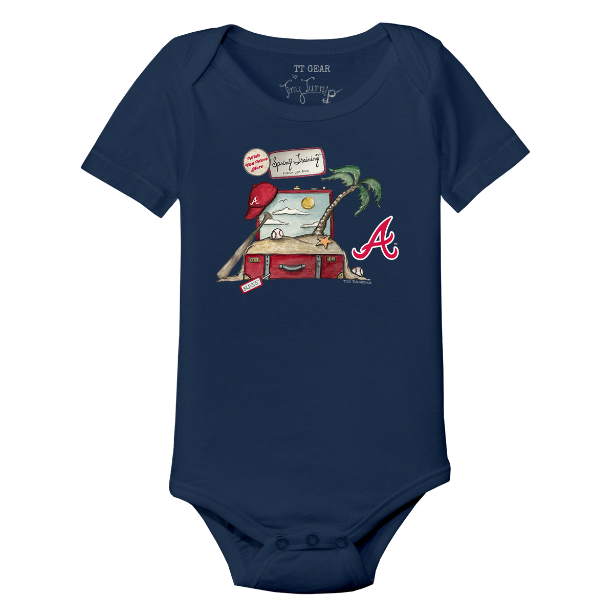 Atlanta Braves Spring Training 2026 Short Sleeve Snapper - Tiny Turnip