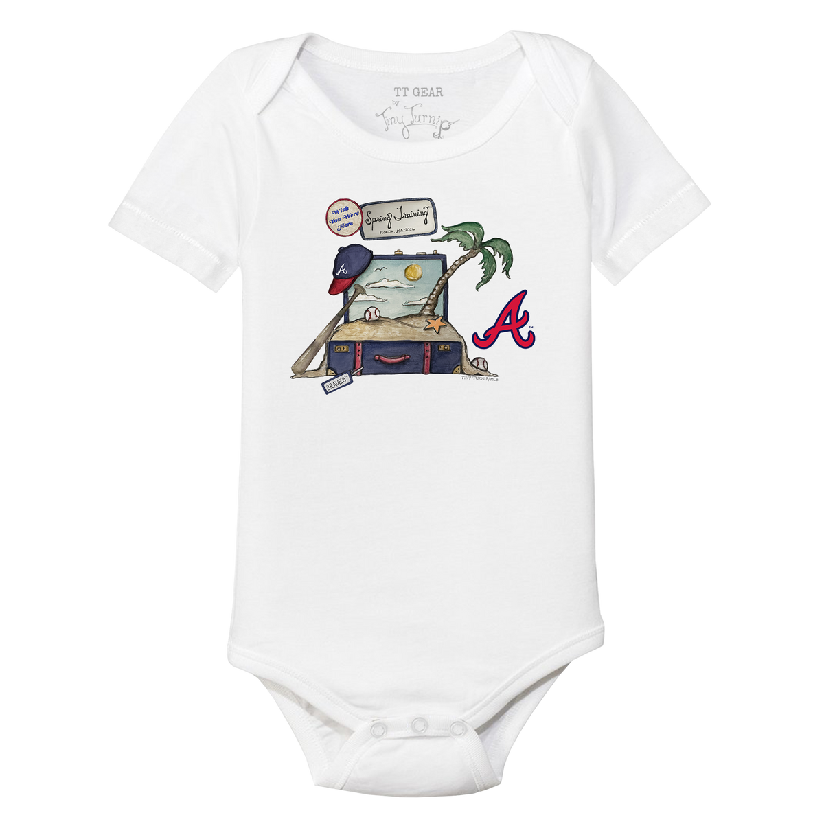 Atlanta Braves Spring Training 2026 Short Sleeve Snapper - Tiny Turnip
