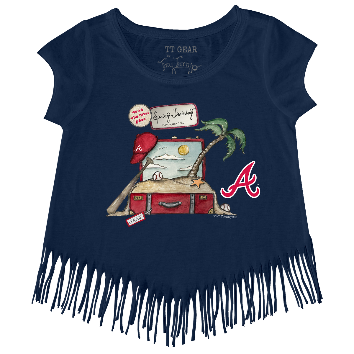Atlanta Braves Spring Training 2026 Fringe Tee - Tiny Turnip