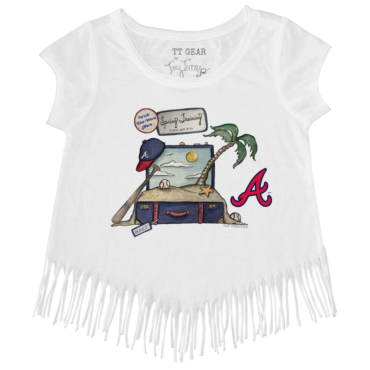 Atlanta Braves Spring Training 2026 Fringe Tee - Tiny Turnip