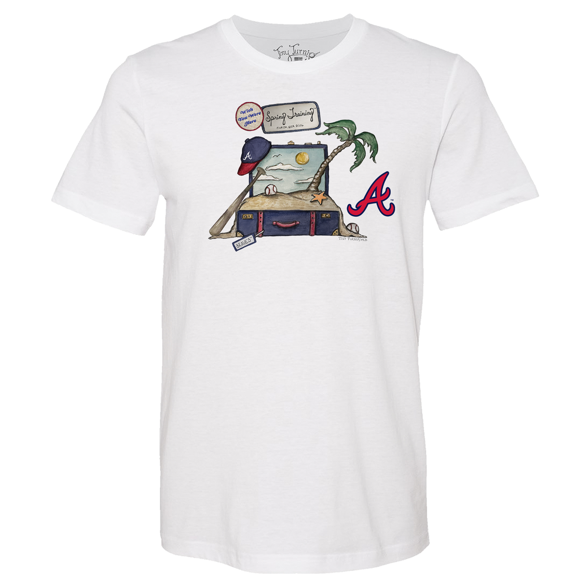 Atlanta Braves Spring Training 2026 Unisex Tee Shirt - Tiny Turnip