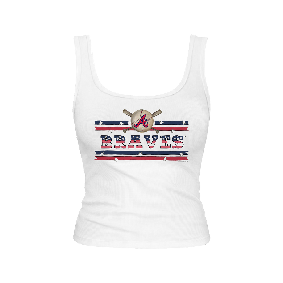 Atlanta Braves Stars and Stripes Emmy Tank
