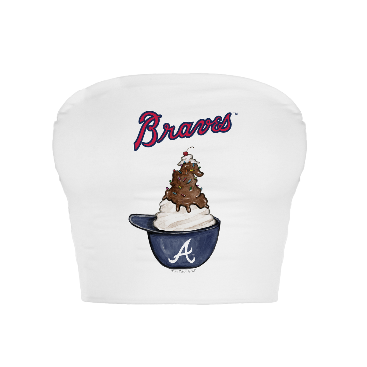 Atlanta Braves Sundae Helmet Crop Tube Top