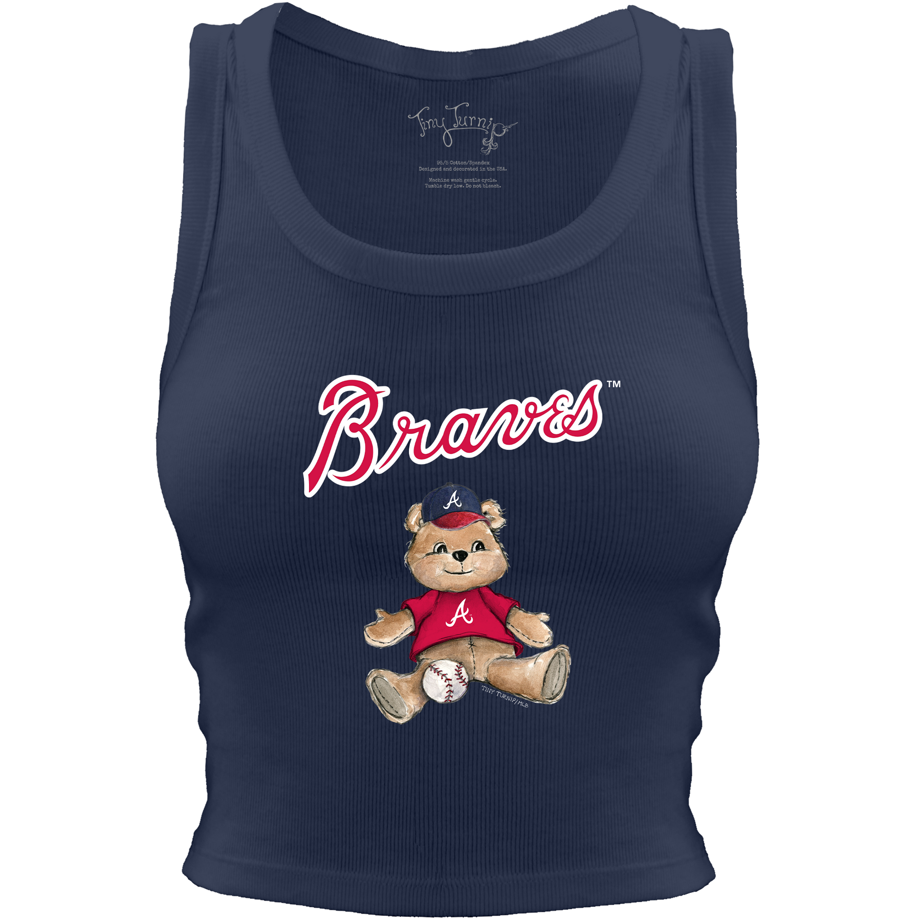 Atlanta Braves Teddy Crop Tank