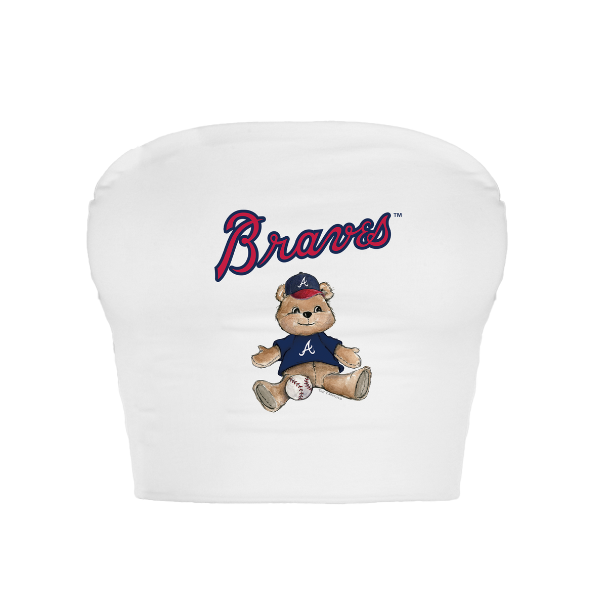 Atlanta Braves Teddy Crop Tube Top