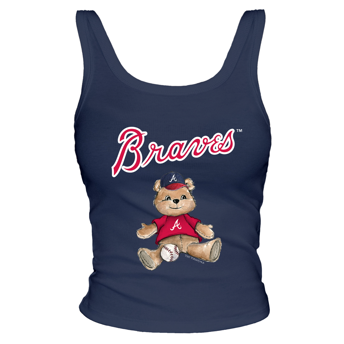 Atlanta Braves Teddy Ribbed Tank - Tiny Turnip