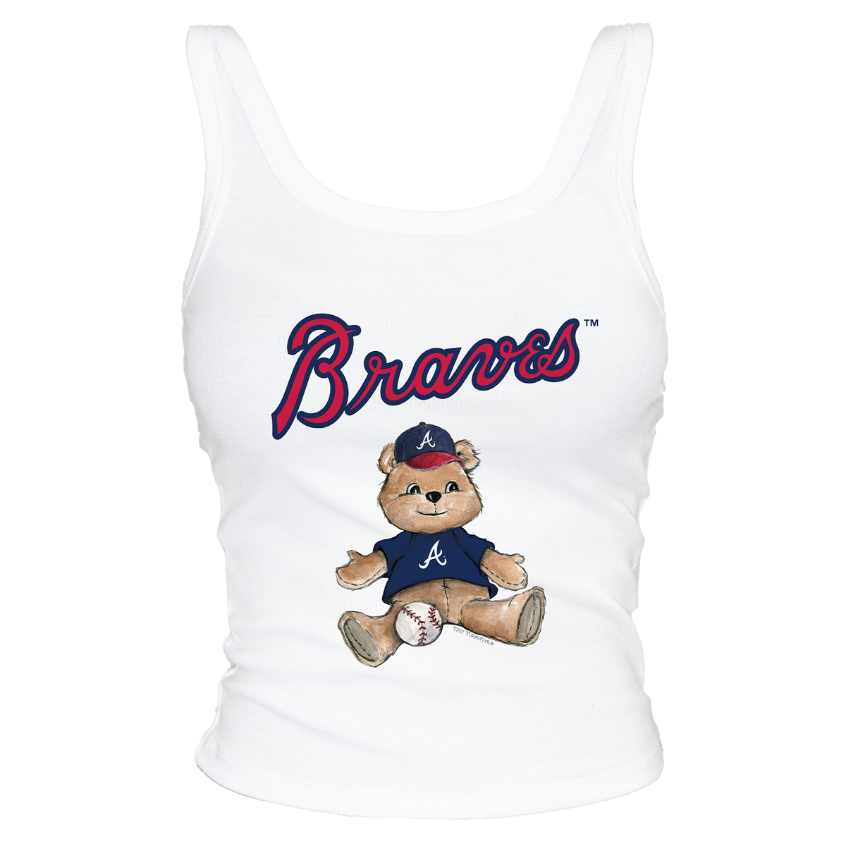Atlanta Braves Teddy Ribbed Tank - Tiny Turnip