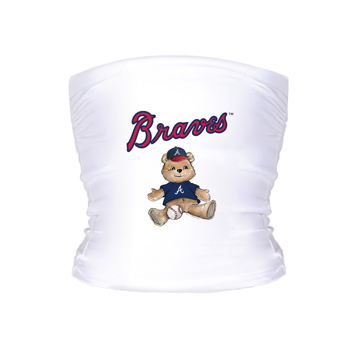 Atlanta Braves Teddy Tube Top - Tiny Turnip