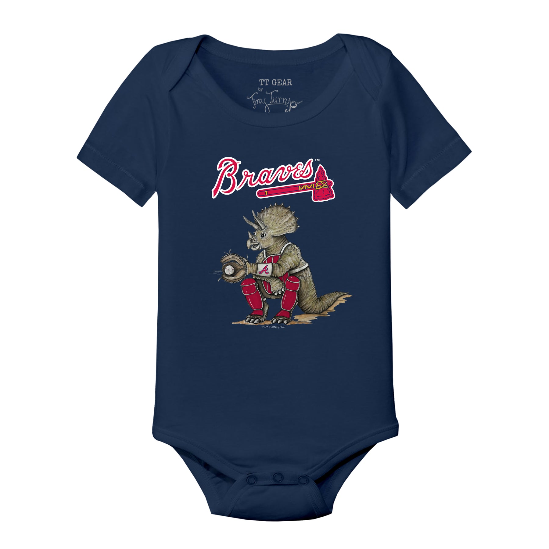 Atlanta Braves Triceratops Short Sleeve Snapper