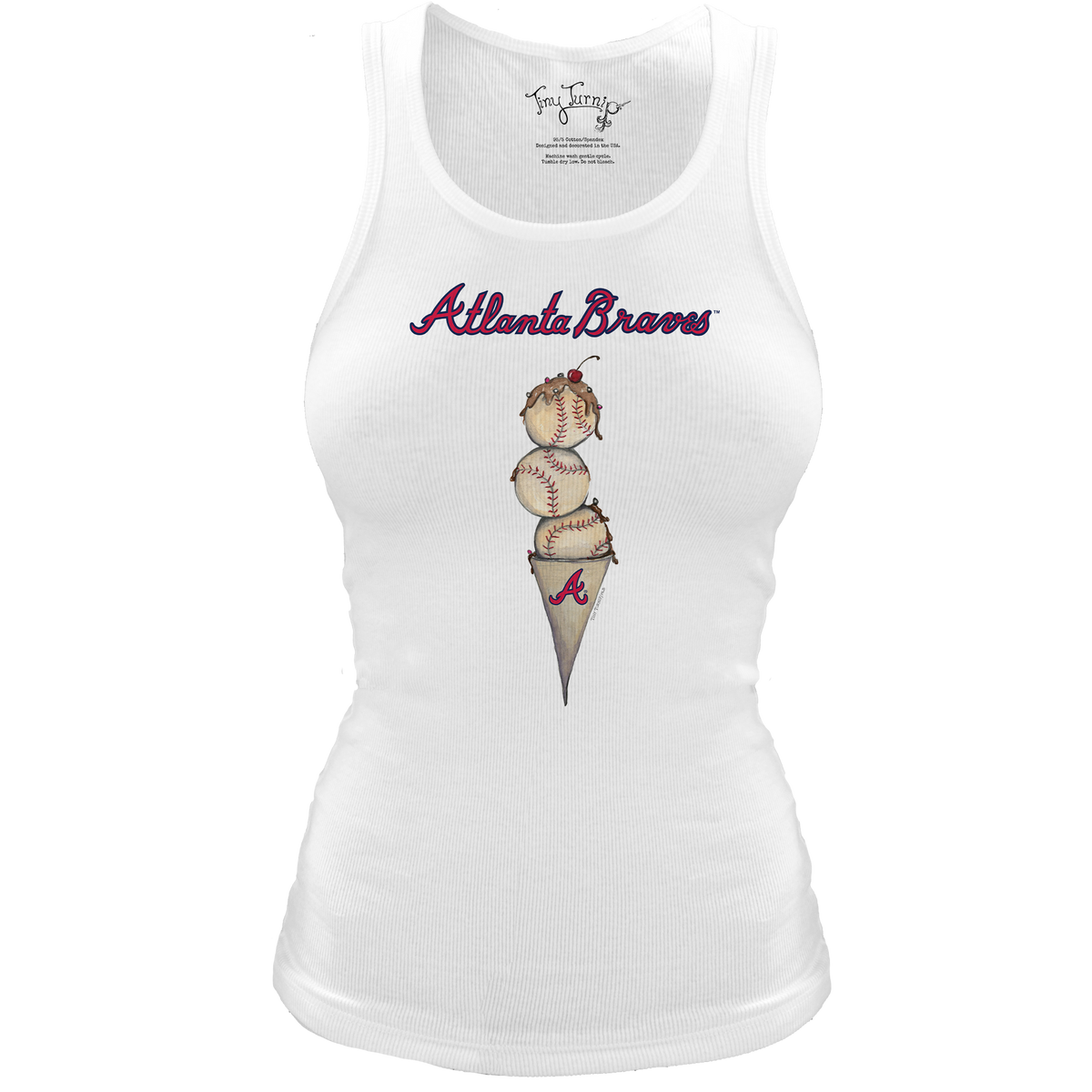 Atlanta Braves Triple Scoop Classic Tank - Tiny Turnip