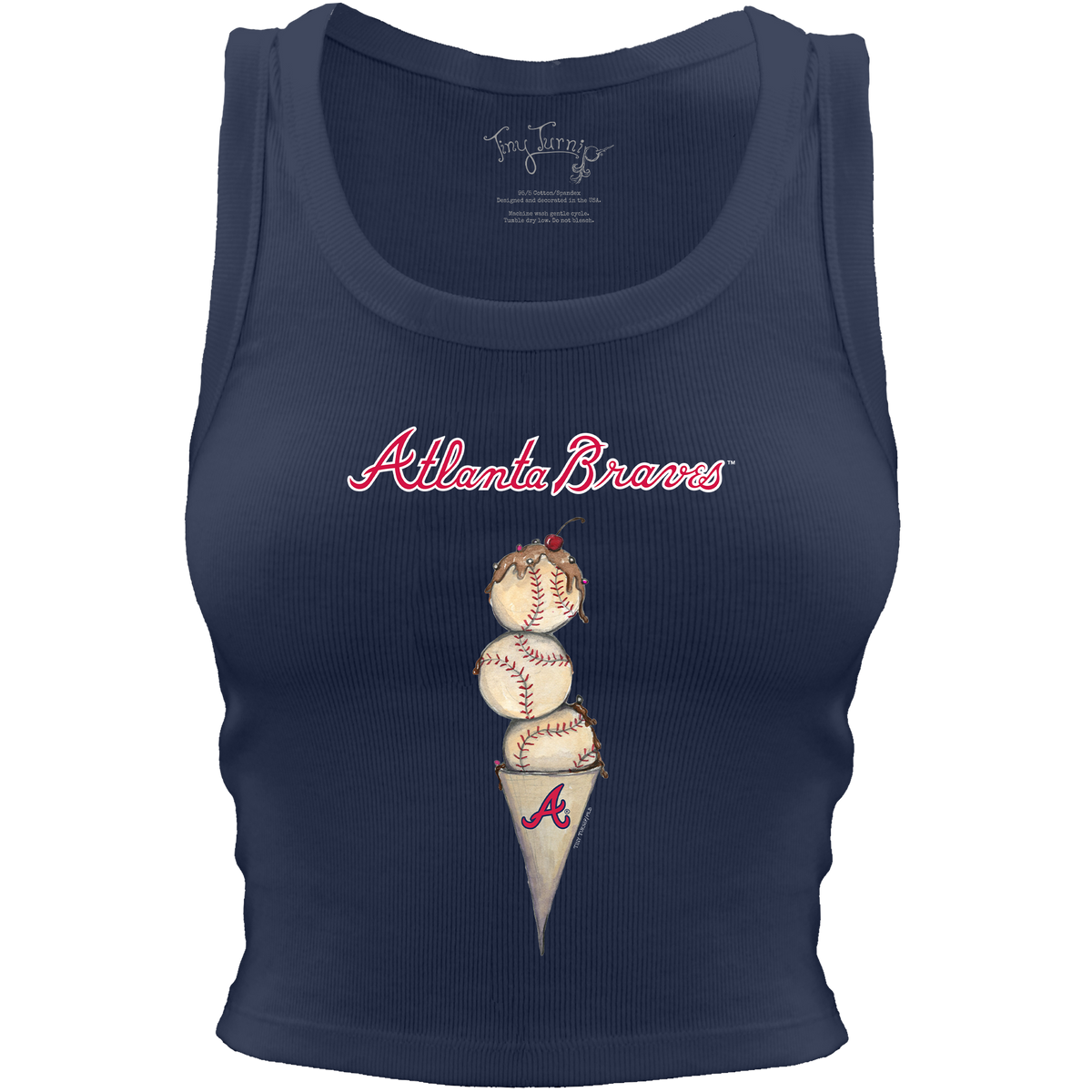 Atlanta Braves Triple Scoop Crop Tank