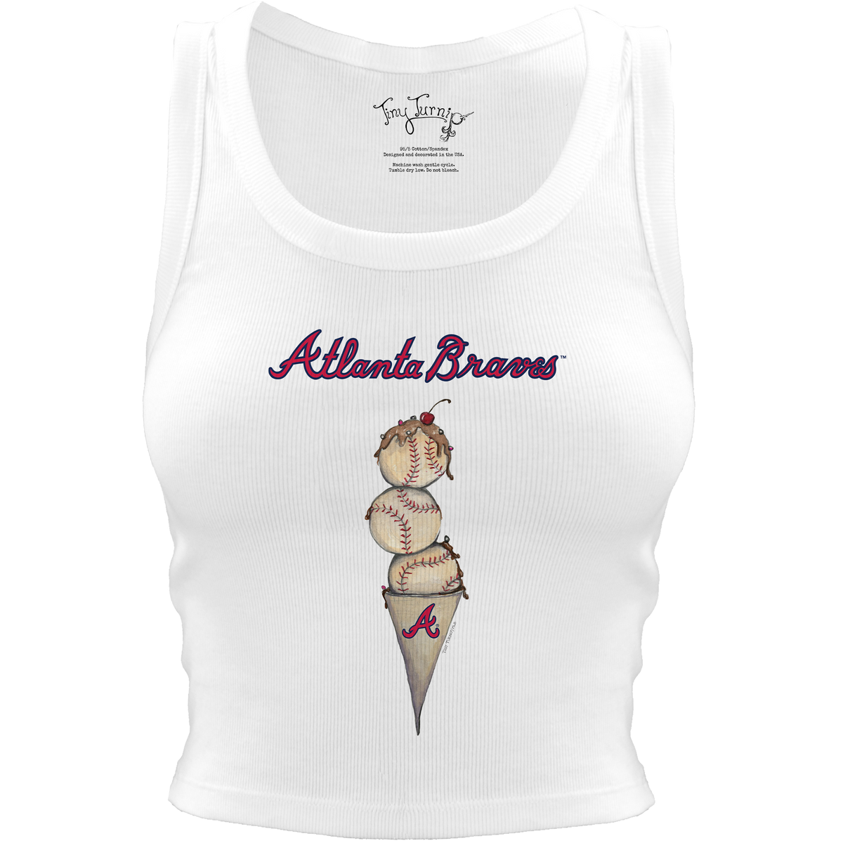 Atlanta Braves Triple Scoop Crop Tank