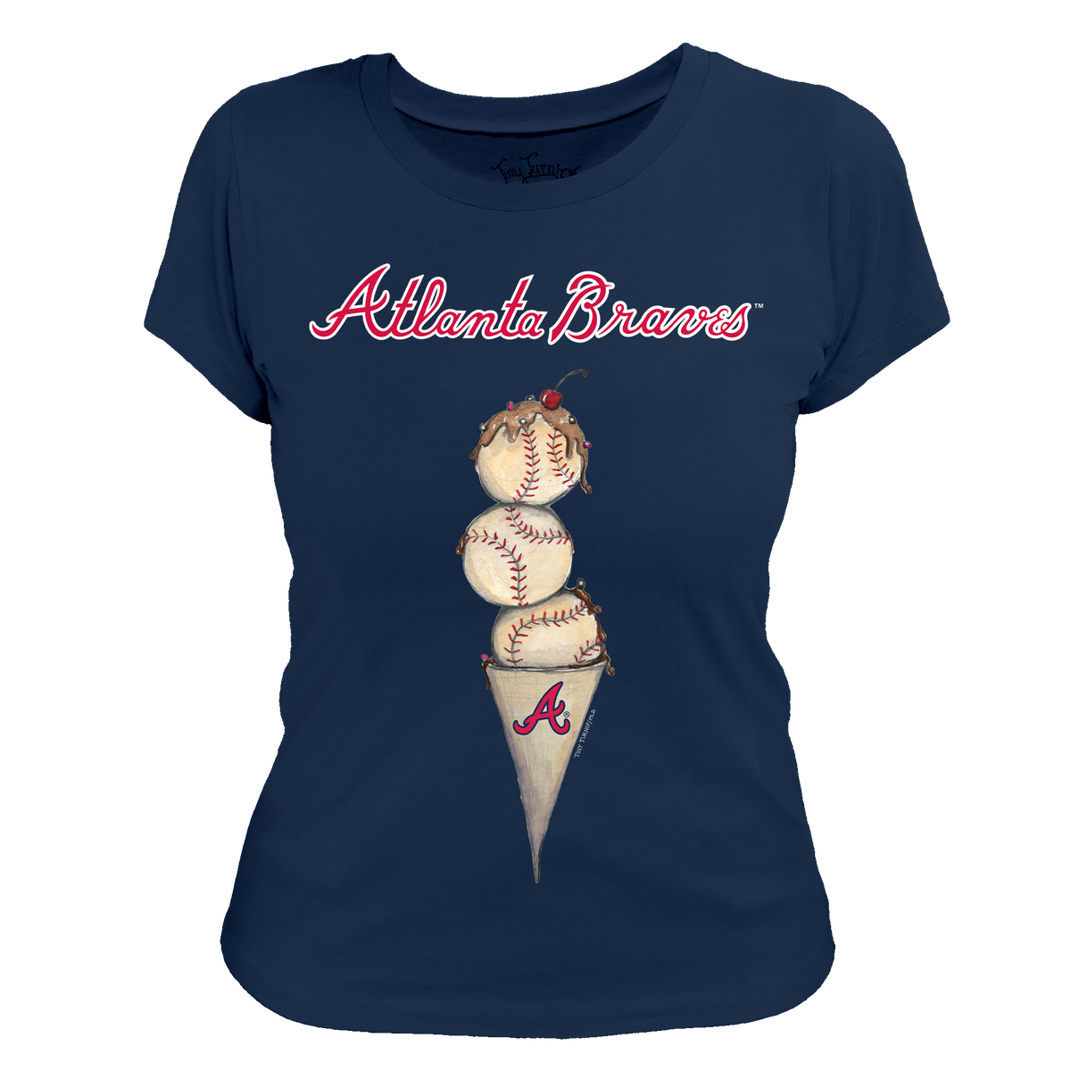 Atlanta Braves Triple Scoop Women's Tee Shirt