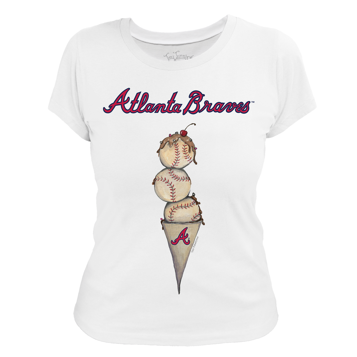 Atlanta Braves Triple Scoop Women's Tee Shirt