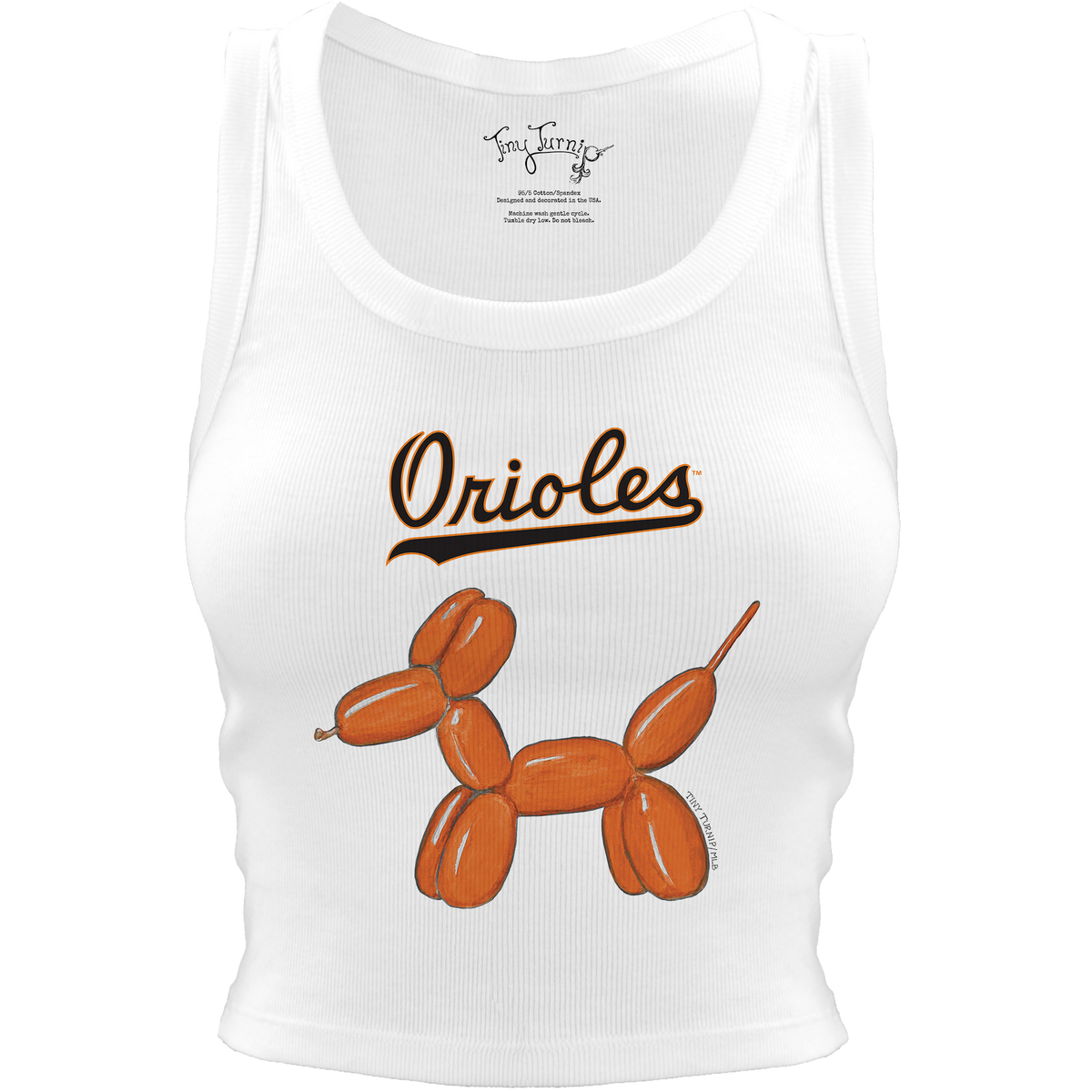 Baltimore Orioles Balloon Dog Crop Tank