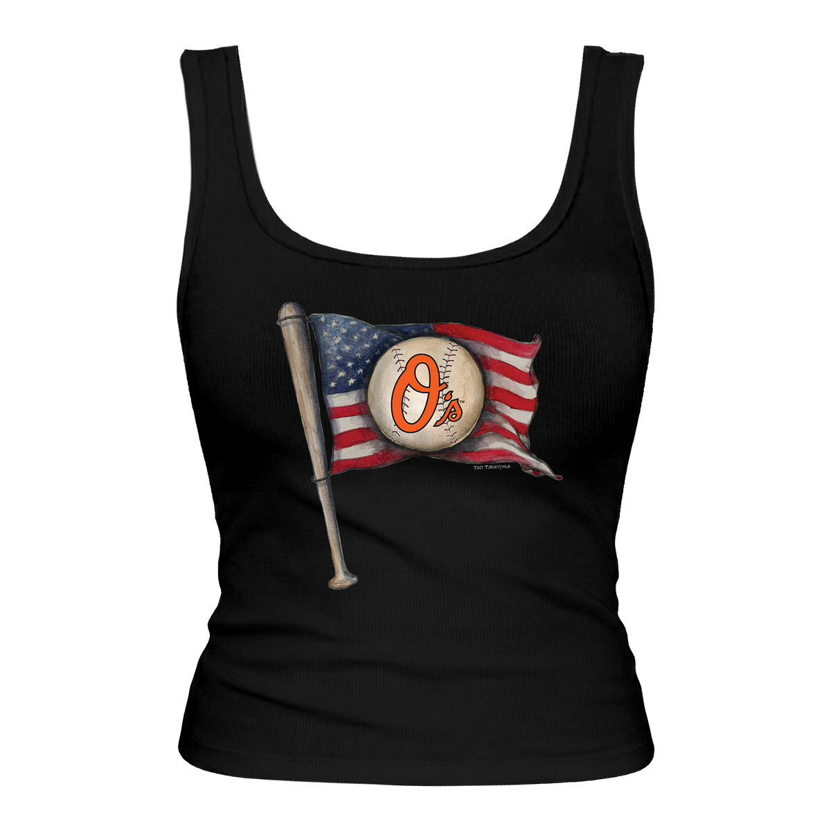 Baltimore Orioles Baseball Flag Emmy Tank