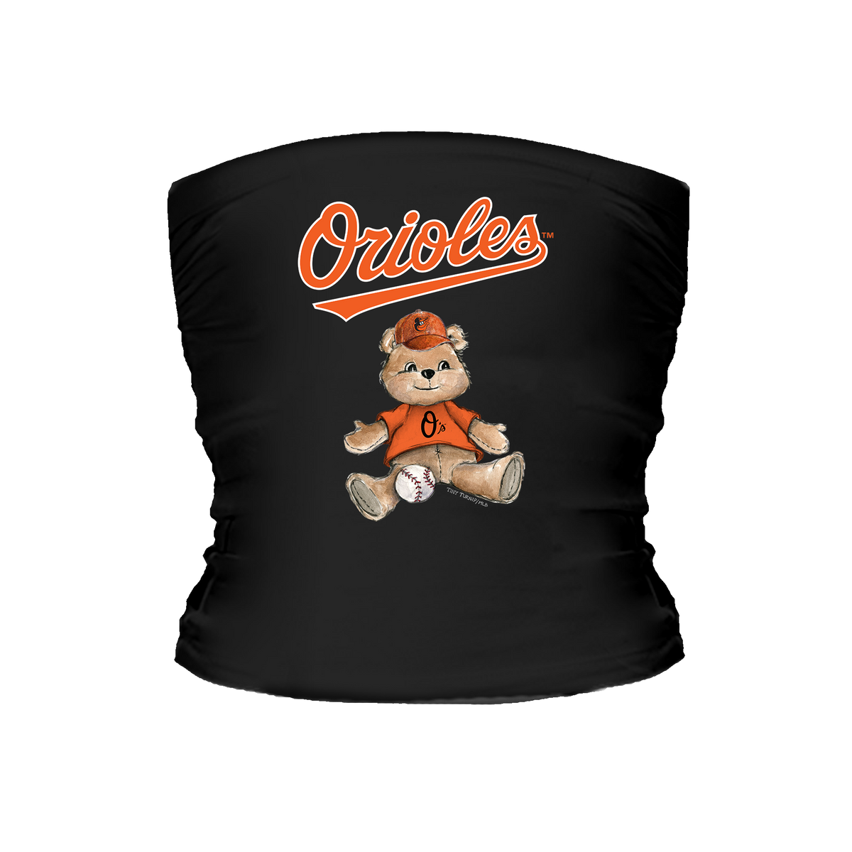 Baltimore Orioles Teddy Tube Top - Tiny Turnip