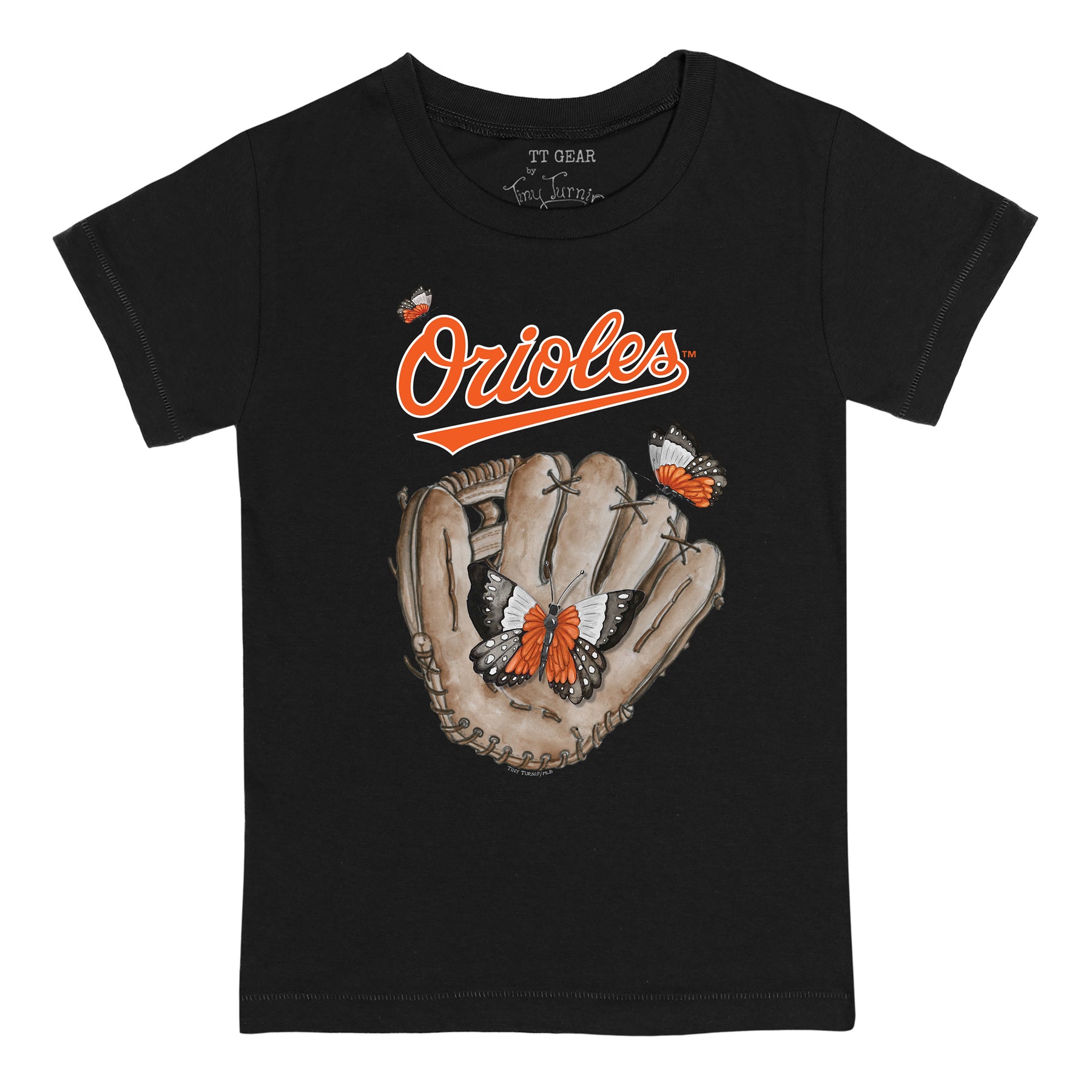 Baltimore Orioles Butterfly Glove Tee Shirt