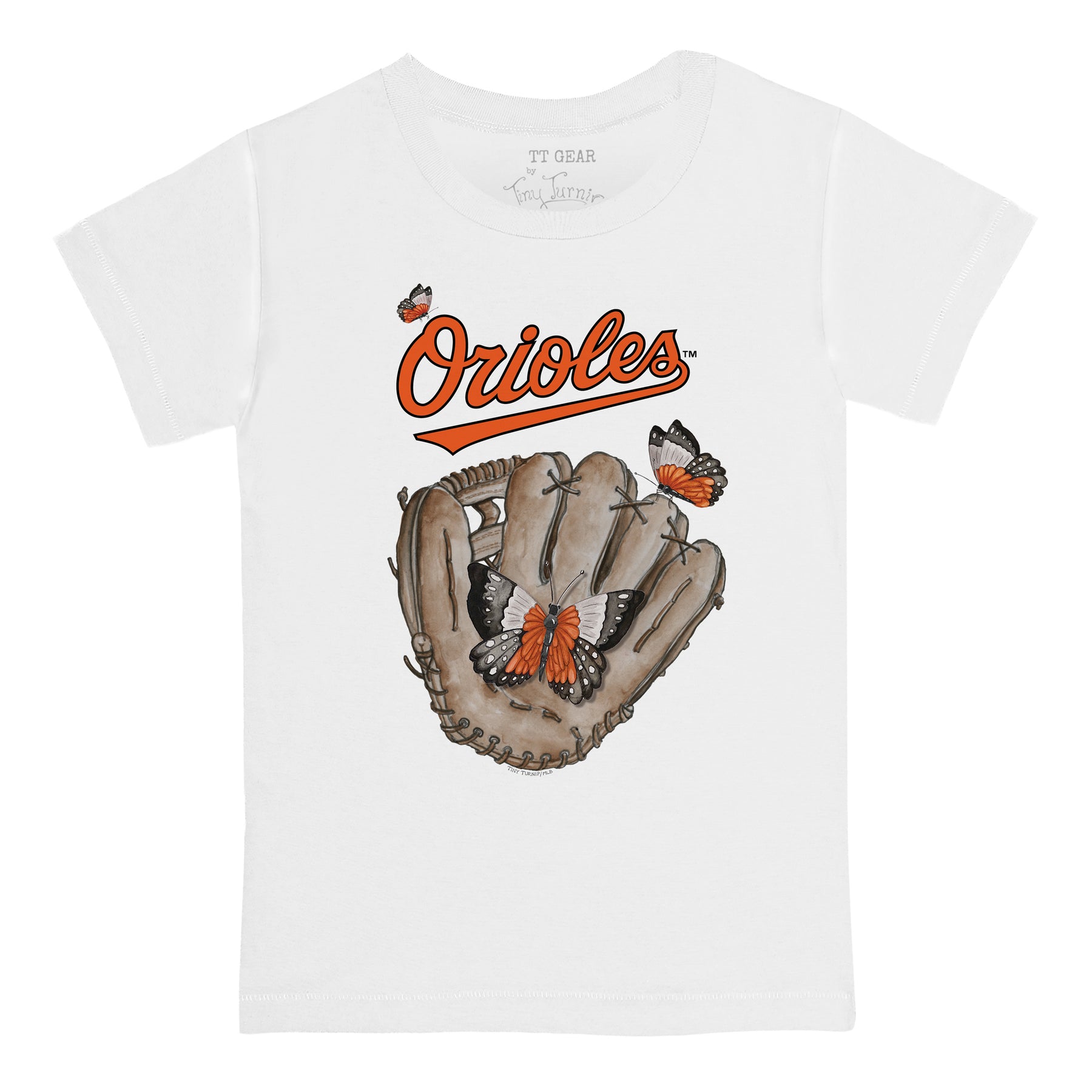 Baltimore Orioles Butterfly Glove Tee Shirt