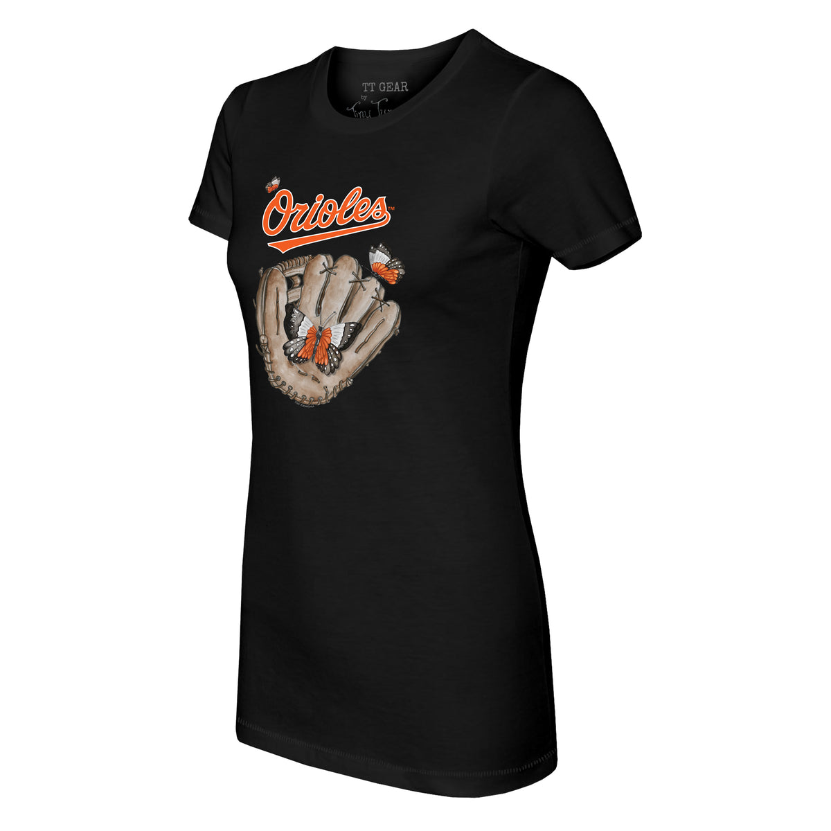 Baltimore Orioles Butterfly Glove Tee Shirt