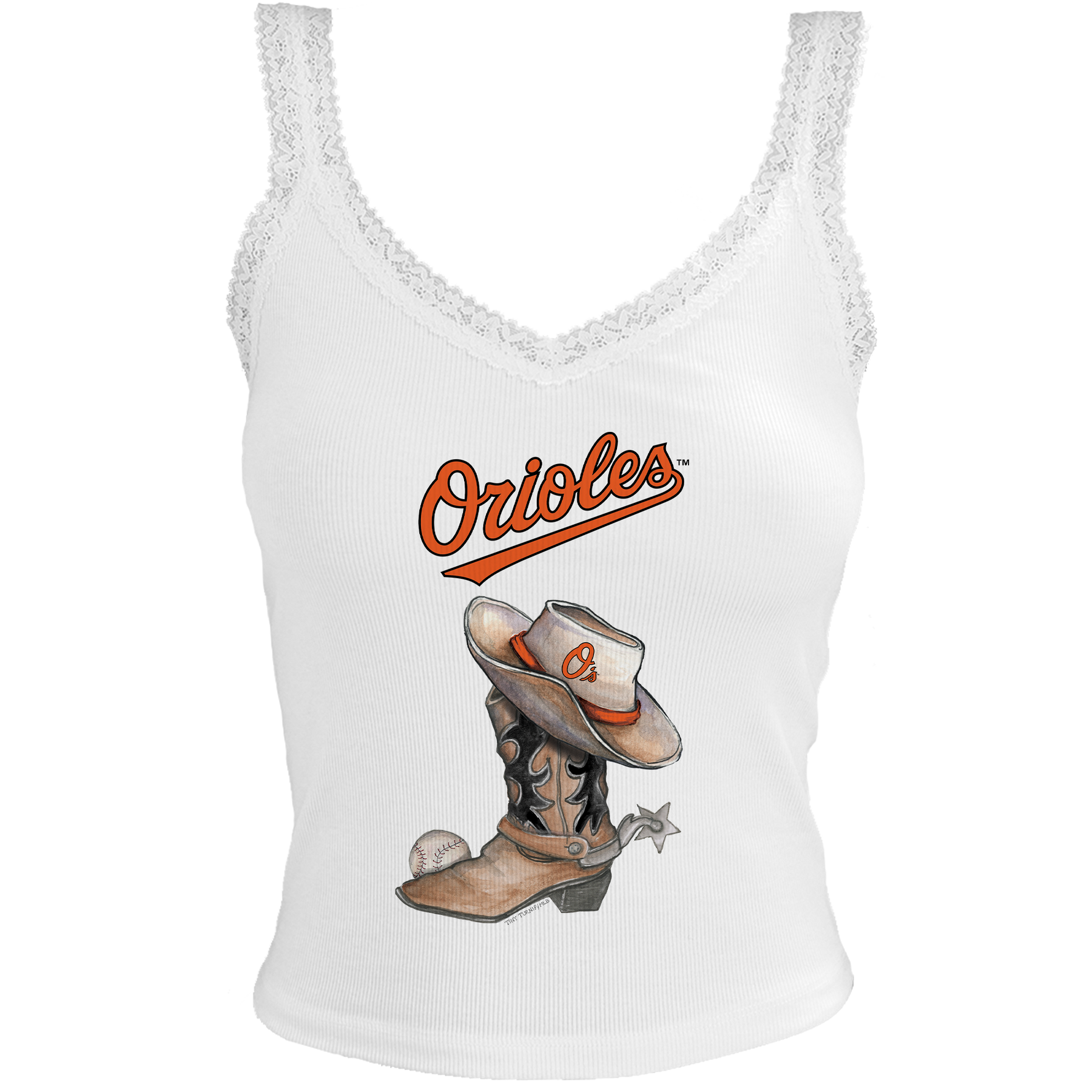 Baltimore Orioles Cowboy Boot Lace Tank