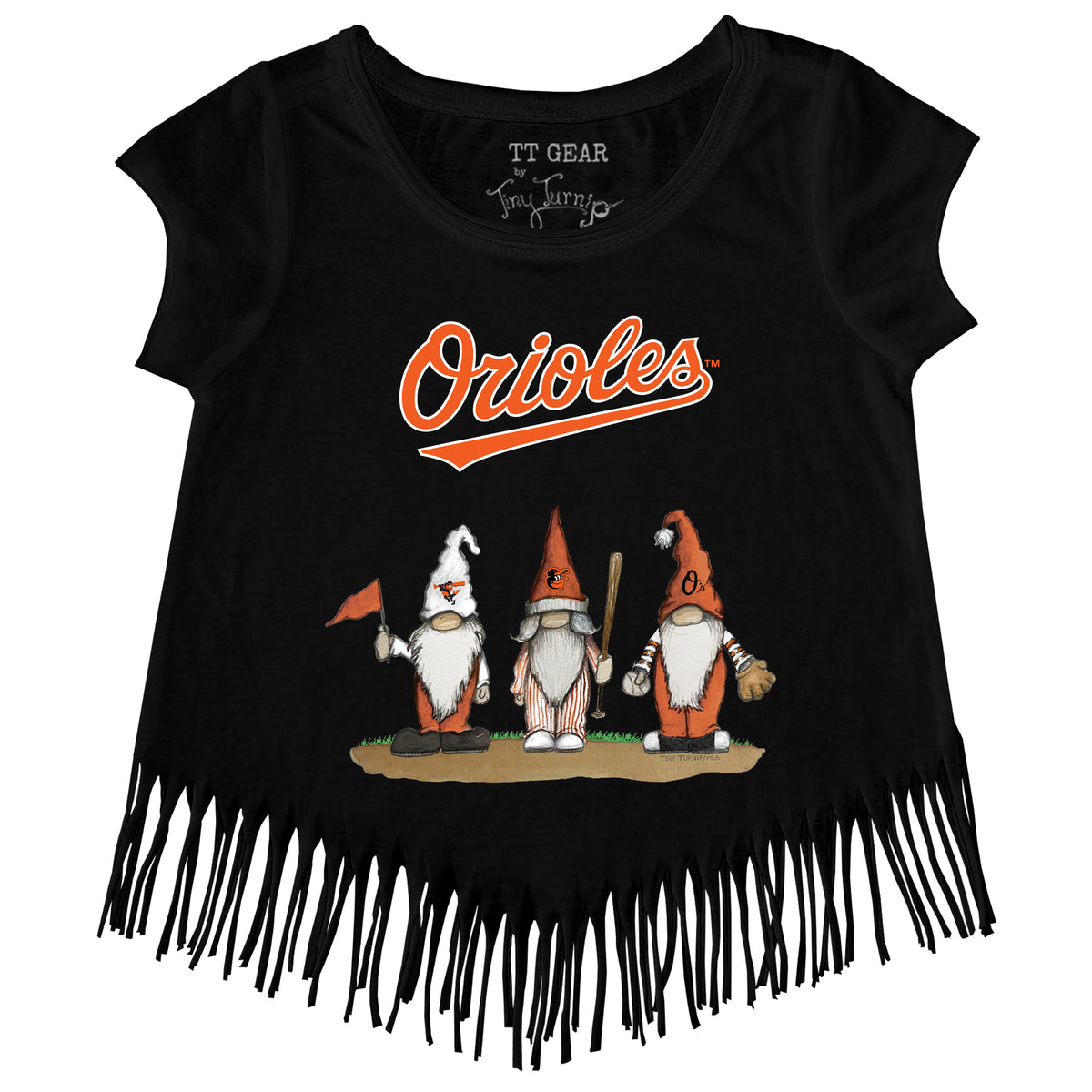 Baltimore Orioles Gnomes Fringe Tee