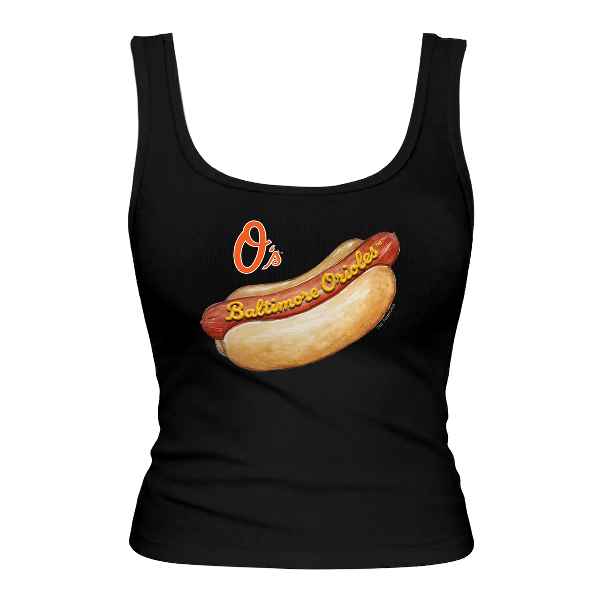 Baltimore Orioles Hot Dog Emmy Tank