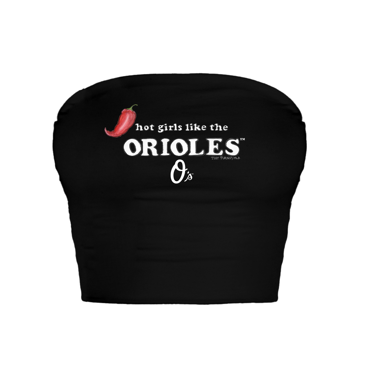Baltimore Orioles Hot Girls Crop Tube Top