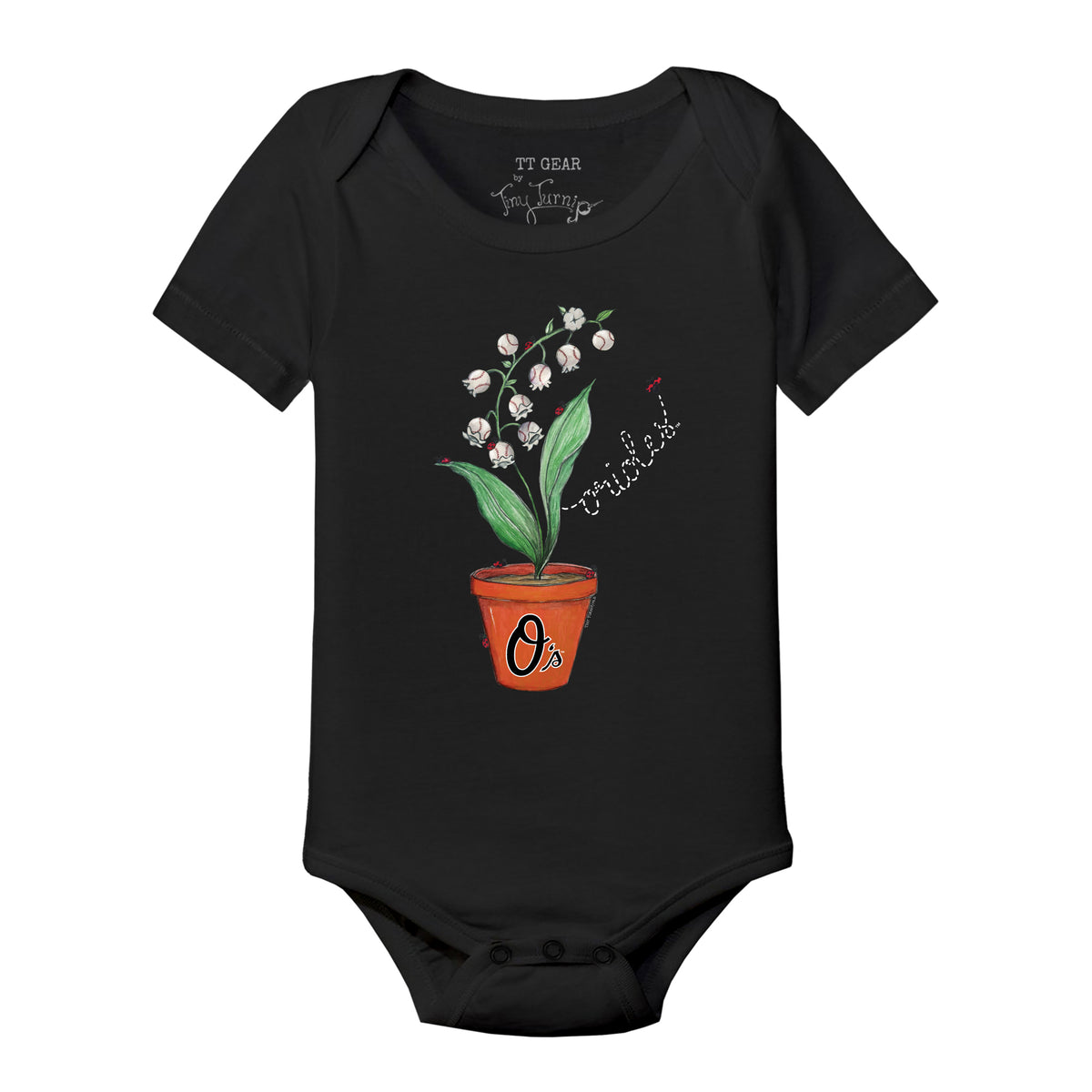 Baltimore Orioles Ladybug Short Sleeve Snapper