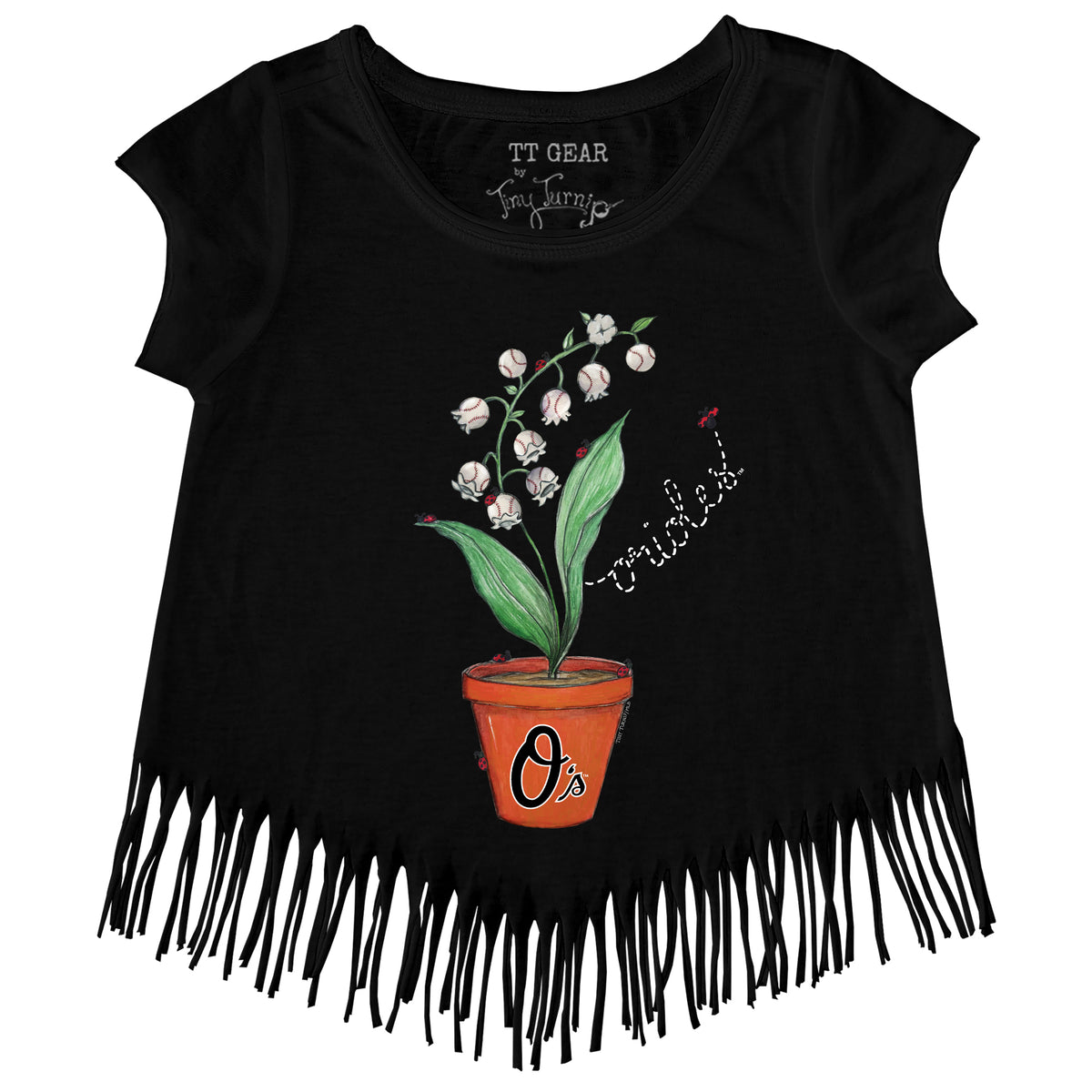 Baltimore Orioles Ladybug Fringe Tee