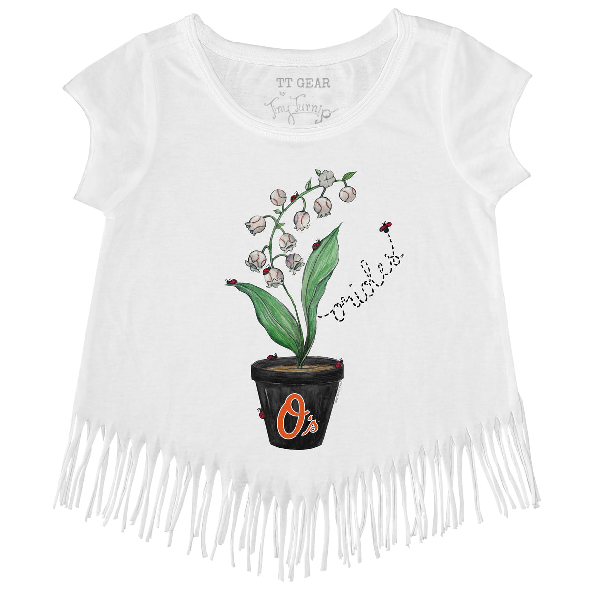 Baltimore Orioles Ladybug Fringe Tee